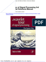 Dwnload Full Wavelet Tour of Signal Processing 3rd Edition Mallat Solutions Manual PDF