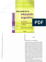 Puiggros Que Paso en La Educacion Argentina