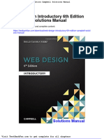 Dwnload Full Web Design Introductory 6th Edition Campbell Solutions Manual PDF