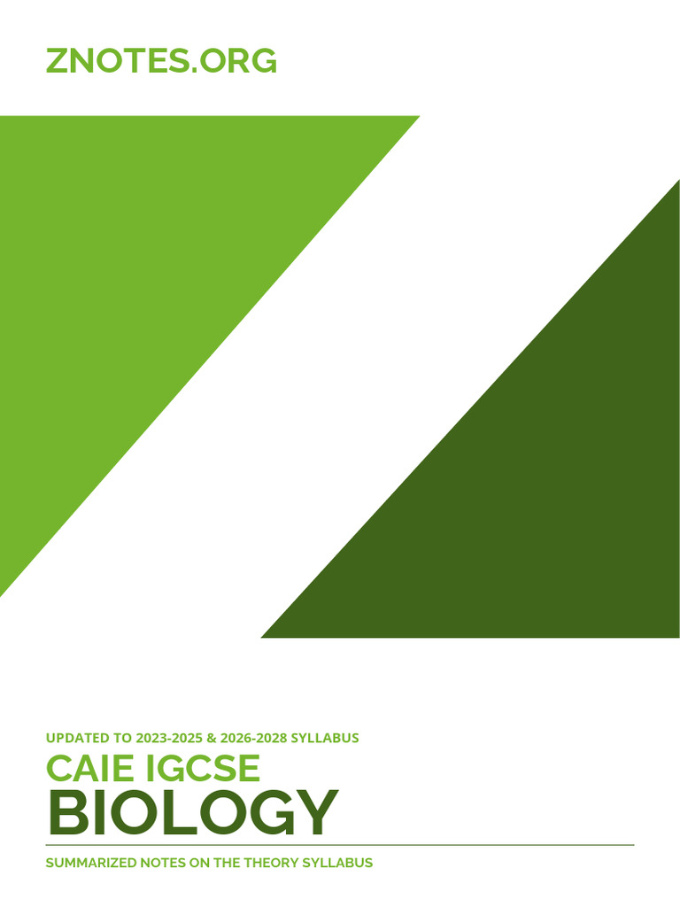 Caie igcse biology 0610 theory v23 pdf osmosis cell biology 