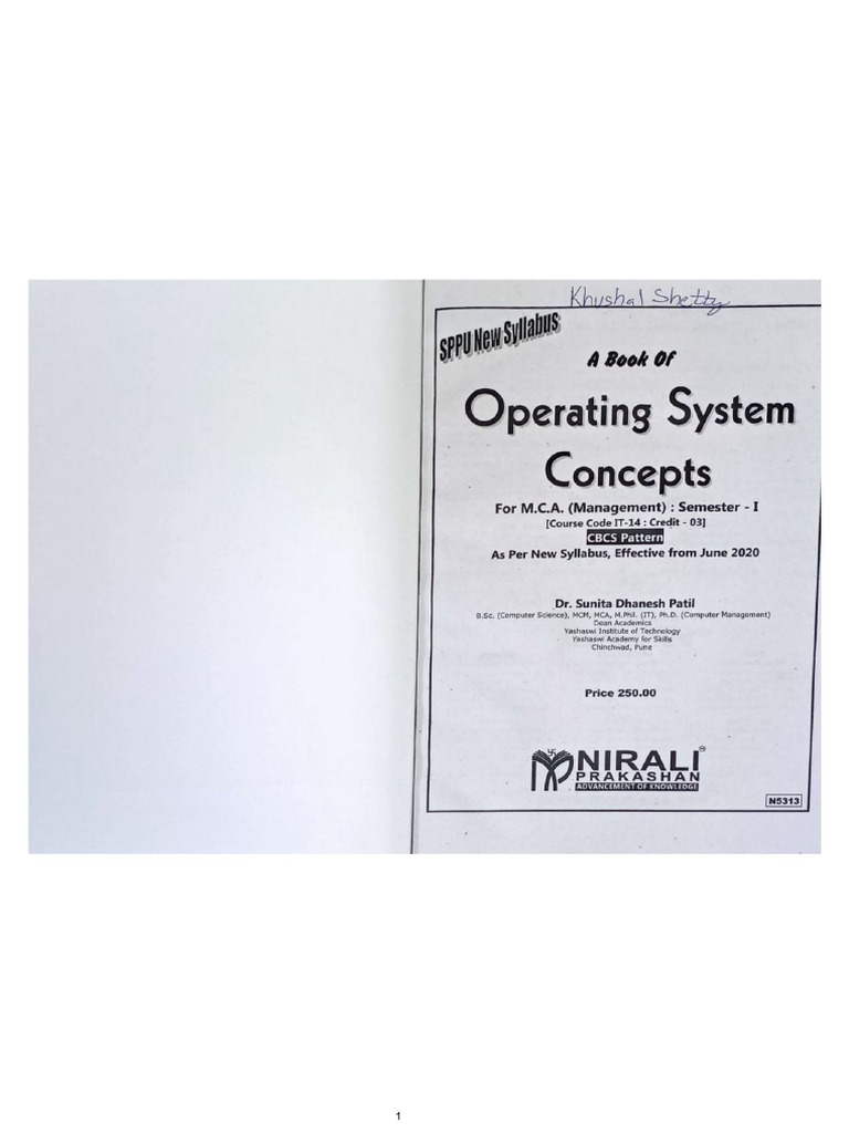 Operating System Concepts | PDF