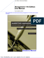 Dwnload Full Marketing Management 11th Edition Peter Solutions Manual PDF