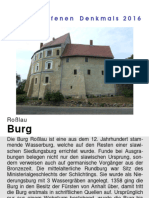 Denkmalpflege TdoD2016 Burg