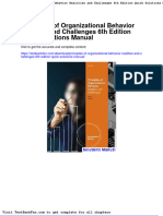 Dwnload Full Principles of Organizational Behavior Realities and Challenges 6th Edition Quick Solutions Manual PDF