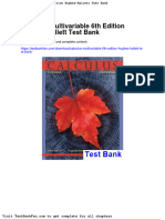 Dwnload Full Calculus Multivariable 6th Edition Hughes Hallett Test Bank PDF