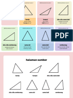 Flashcard Bentuk Pastel Ilustrasi Bergaris