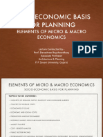 Socio-Economic Basis For Planning