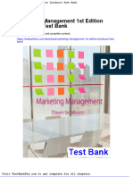 Dwnload full Marketing Management 1st Edition Iacobucci Test Bank pdf