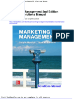 Dwnload Full Marketing Management 2nd Edition Marshall Solutions Manual PDF