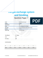 16.7 The Gas Exchange System and Smoking Cie Ial Biology QP Theory Unlocked Unlocke