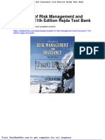 Dwnload Full Principles of Risk Management and Insurance 11th Edition Rejda Test Bank PDF