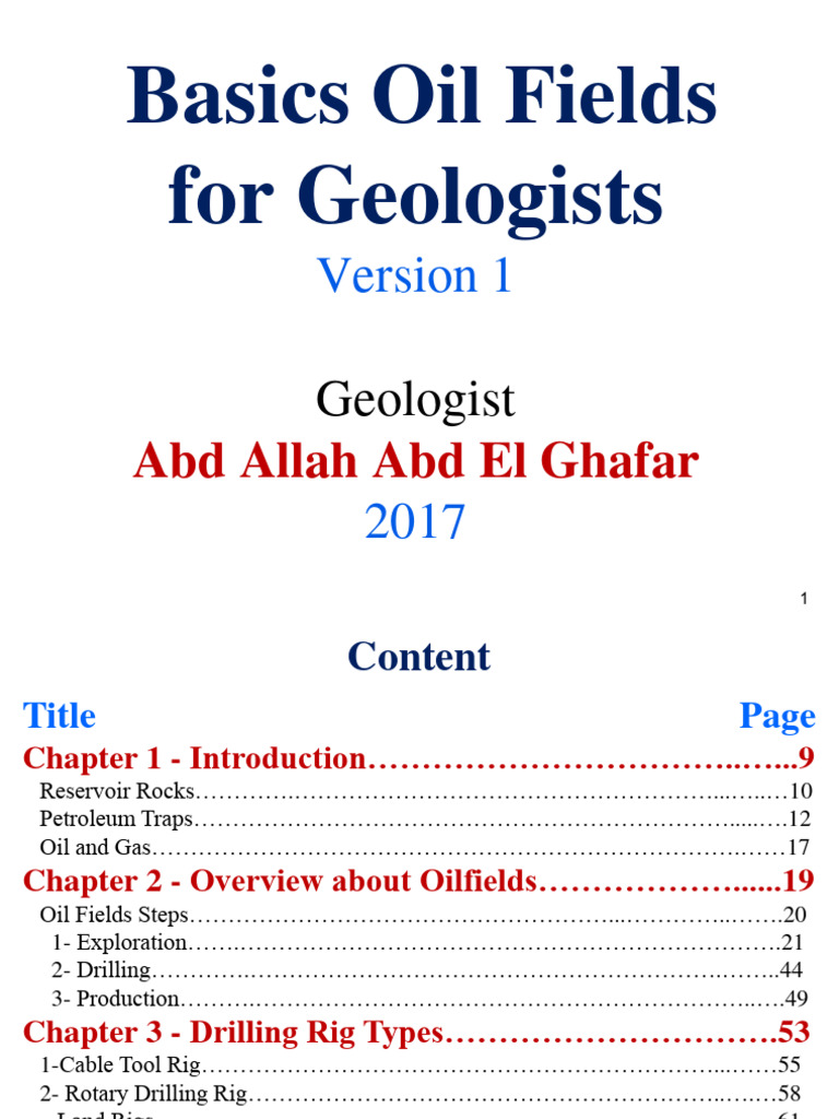 Geologists' Guide to Oilfield Exploration | PDF