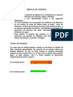 Cálculo del empuje de tierras sobre muros de retención y tablestacas