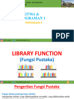 Algoritma Dan Pemrograman 1 - Pertemuan 4