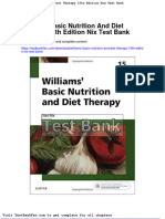 Dwnload Full Williams Basic Nutrition and Diet Therapy 15th Edition Nix Test Bank PDF