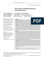 Discovering Associations Between Radiological Features and COVID 19 Patients' Deterioration