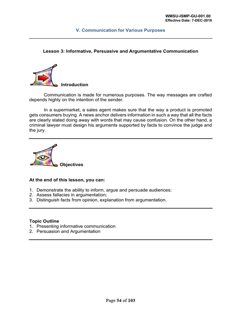 Cas 101 Lesson 12 Pdf Persuasion Communication