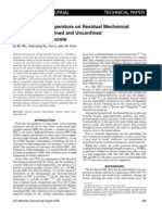 Effect of High Temperature On Residual Mechanical Properties of Confined and Unconfined HSC