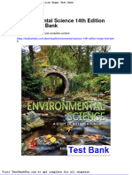 Dwnload Full Environmental Science 14th Edition Enger Test Bank PDF