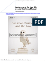 Dwnload Full Canadian Business and The Law 4th Edition Duplessis Solutions Manual PDF