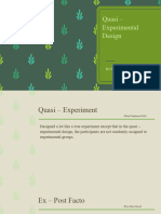 Quasi - ExperimentalREPORT