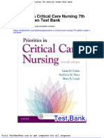 Dwnload Full Priorities in Critical Care Nursing 7th Edition Urden Test Bank PDF