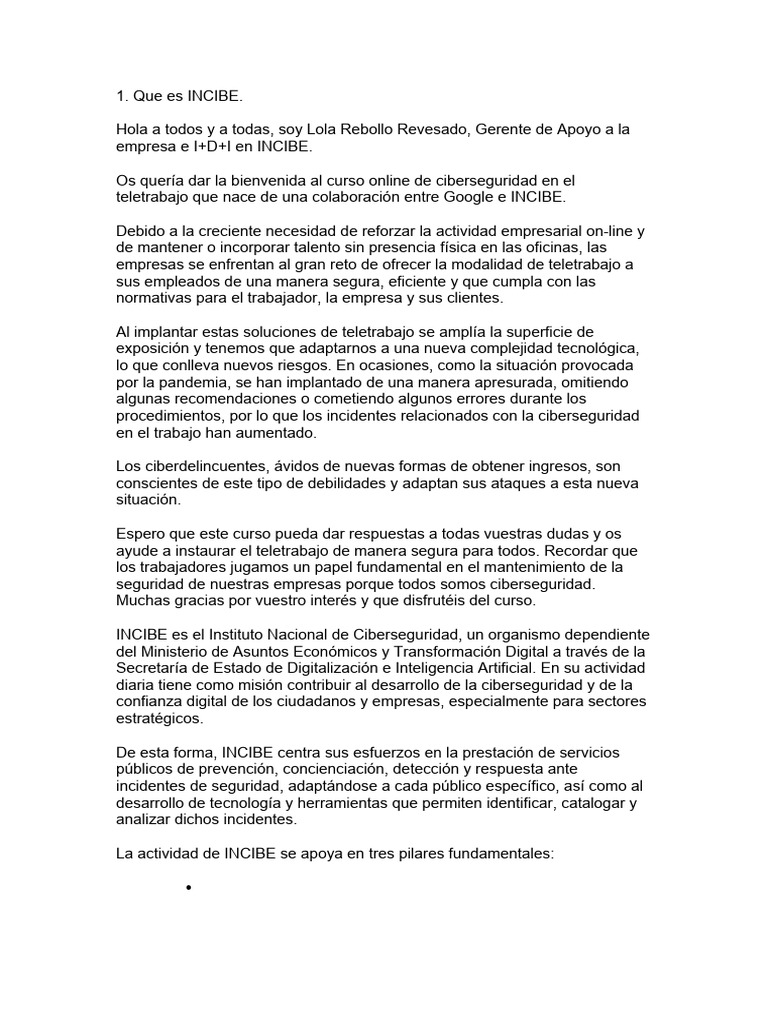 Curso Ciberseguridad Pdf Red Privada Virtual Seguridad