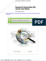 Dwnload Full Marketing Research Essentials 8th Edition Mcdaniel Test Bank PDF