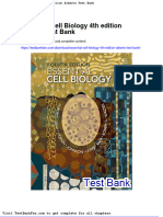 Dwnload Full Essential Cell Biology 4th Edition Alberts Test Bank PDF