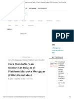 Cara Mendaftarkan Komunitas Belajar Di Platform Merdeka Mengajar (PMM) Kemdikbud - Pena Pendidikan