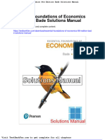 Dwnload Full Essential Foundations of Economics 8th Edition Bade Solutions Manual PDF