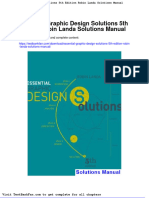 Dwnload Full Essential Graphic Design Solutions 5th Edition Robin Landa Solutions Manual PDF