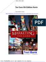 Dwnload Full Marketing The Core 5th Edition Kerin Test Bank PDF