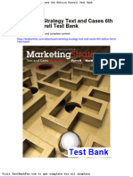 Dwnload Full Marketing Strategy Text and Cases 6th Edition Ferrell Test Bank PDF