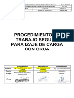 Procedimiento de Trabajo Seguro Izaje de Vigas