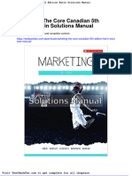 Dwnload Full Marketing The Core Canadian 5th Edition Kerin Solutions Manual PDF