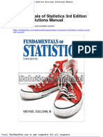 Dwnload Full Fundamentals of Statistics 3rd Edition Sullivan Solutions Manual PDF