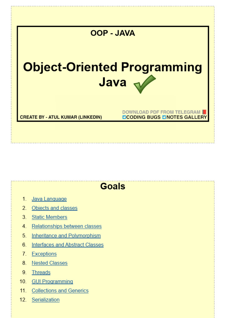 Oops in Java | PDF
