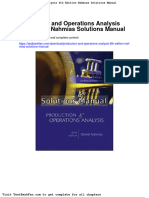 Dwnload Full Production and Operations Analysis 6th Edition Nahmias Solutions Manual PDF