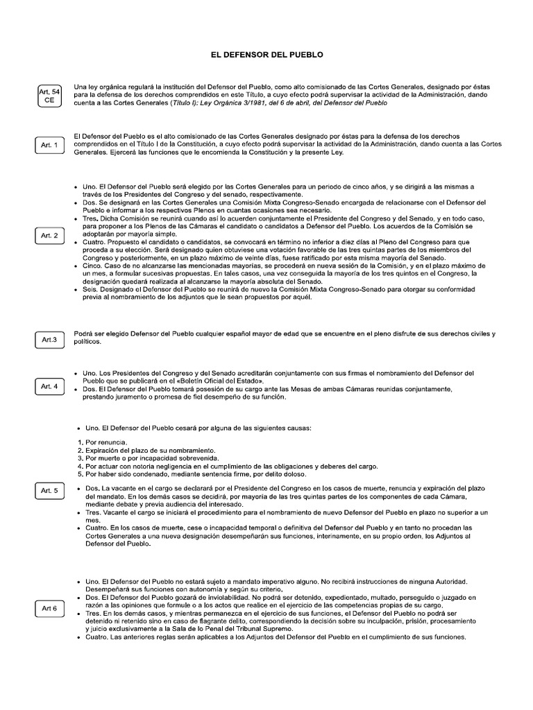 Defensor Del Pueblo | PDF