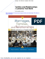 Dwnload Full Marriages Families and Relationships 13th Edition Lamanna Test Bank PDF
