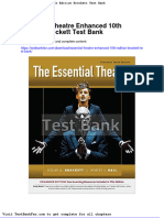 Dwnload Full Essential Theatre Enhanced 10th Edition Brockett Test Bank PDF