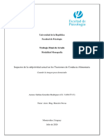 Impactos de La Subjetividad Actual en Los Trastornos de Conducta Alimentaria