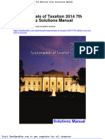 Dwnload Full Fundamentals of Taxation 2014 7th Edition Cruz Solutions Manual PDF