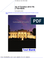Dwnload Full Fundamentals of Taxation 2014 7th Edition Cruz Test Bank PDF