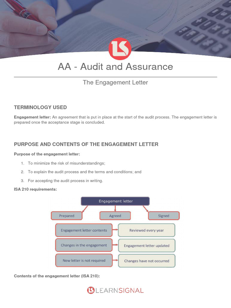Audit Engagement Letter Essentials | PDF