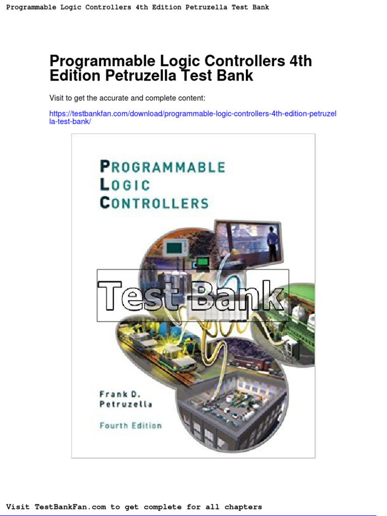 Dwnload Full Programmable Logic Controllers 4th Edition Petruzella Test