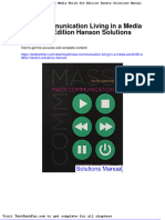Dwnload Full Mass Communication Living in A Media World 6th Edition Hanson Solutions Manual PDF