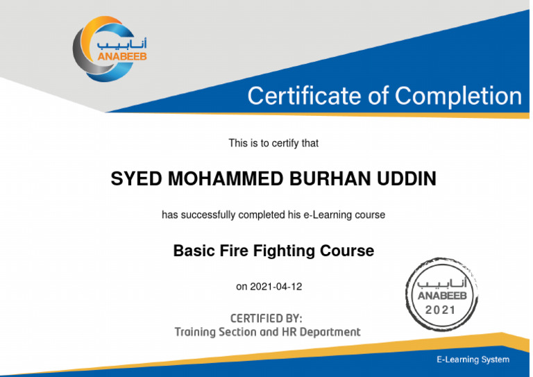 Basic Fire Fighting Course PDF