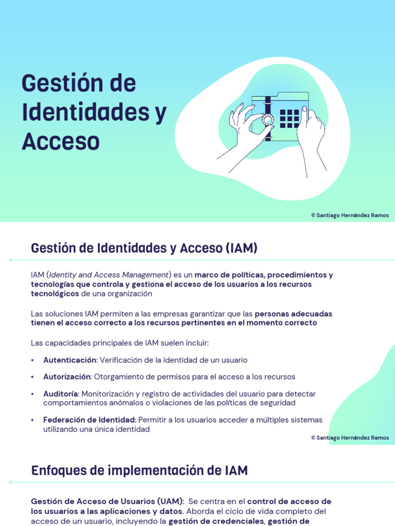 Gestión de Identidades y Acceso IAM | PDF | Informática